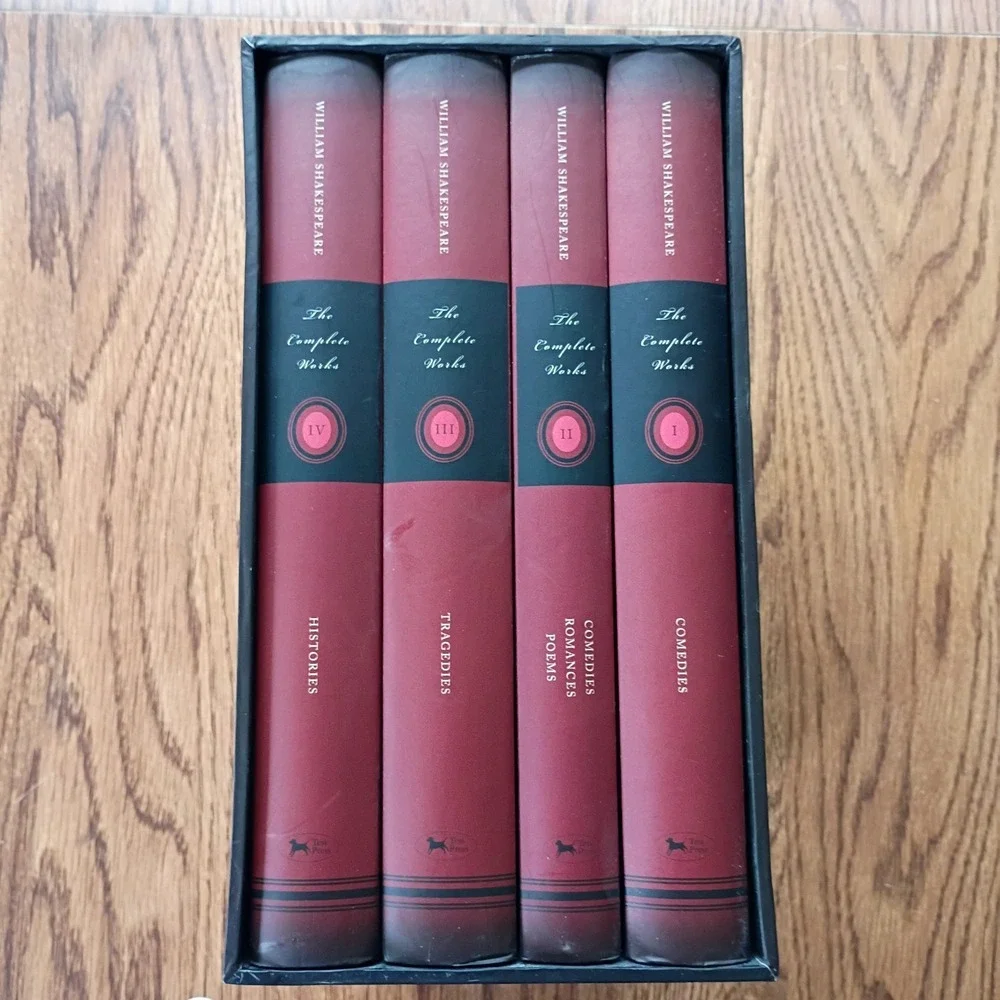 William Shakespeare The Complete Works, Tess Press 4 Vol Box Set 2006- Very Good